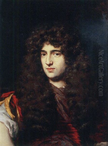Portrait Of A Young Man In Classical Costume And A Wig, In A Landscape - view 1