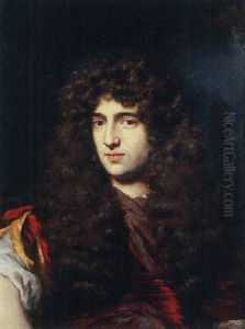 Portrait Of A Young Man In Classical Costume And A Wig, In A Landscape Portrait Of A Young Man In Classical Costume And A Wig, In A Landscape
