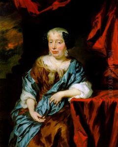 Bildnis Einer Dame Mit Kunstvoll Gearbeiteter Haube Und Diamanten-ohrgehange by Nicolaes Maes