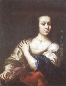 Portrait De Femme, La Main Gauche Sur Son Epaule Droite by Nicolaes Maes