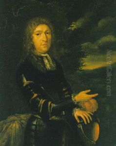 Bildnis Eines Vornehmen Herrn In Einer Landschaft by Nicolaes Maes