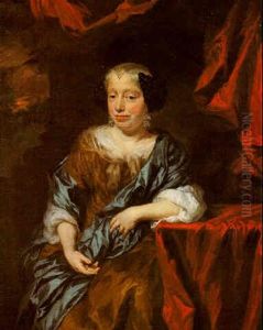 Portrait Of A Lady With An Elaborate Black Cap