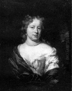 Portrait Of Madame Van Oldenbarneveld by Nicolaes Maes
