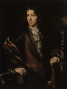 Portrait Of A Young Gentleman Standing Beside A Column