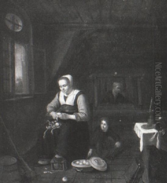 Domestic Interior With Figures - view 1