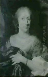 Portrait De Jeune Femme Au Collier De Perles by Nicolaes Maes