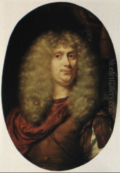 Portrait Of A Gentleman Wearing A Wig And Classical Costume - view 1