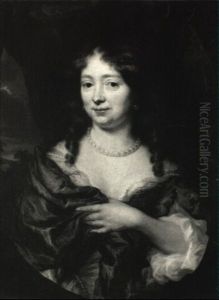 Portrait Of A Lady, A Landscape Beyond by Nicolaes Maes