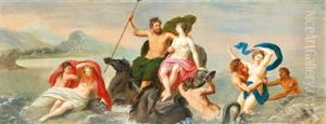 Neptune And Amphitrite by Michelangelo Maestri