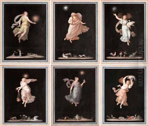 Ora I Di Notte; Ora Iii Di Notte, Ora Iii Di Giorno, Ora V Di Notte, Ora V Di Giorno And Ora Vi Di Notte (6 Works) - view 1