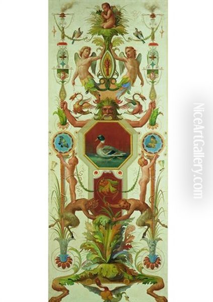 Decor De Grotesques, De Griffons Et De Mascarons - view 1