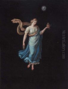 Figure In Antique Dress Representing The First Hour Of The Night