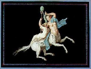 A Female Centaur Holding A Child by Michelangelo Maestri