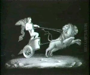 An Amorino In A Chariot, Drawn By Lions; And An Amorino     In A Chariot, Drawn By Goats. A Pair (2)