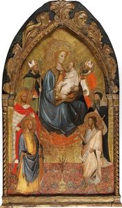 Madonna And Child With A Bishop Saint
