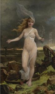 Allegory Of Peace by Louis Maeterlinck