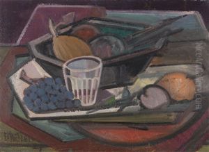 Stillleben Mit Wasserglas by Emil Maetzel