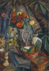 Stilleben Mit Blumen by Dorothea Maetzel-Johannsen