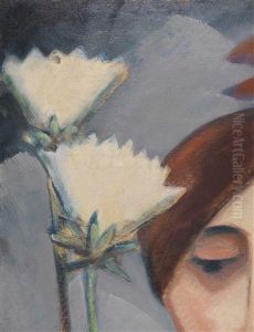 Bluten Und Weiblicher Kopf (fragment) by Dorothea Maetzel-Johannsen