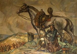 La Toma De Bilbao by Gustavo De Maeztu