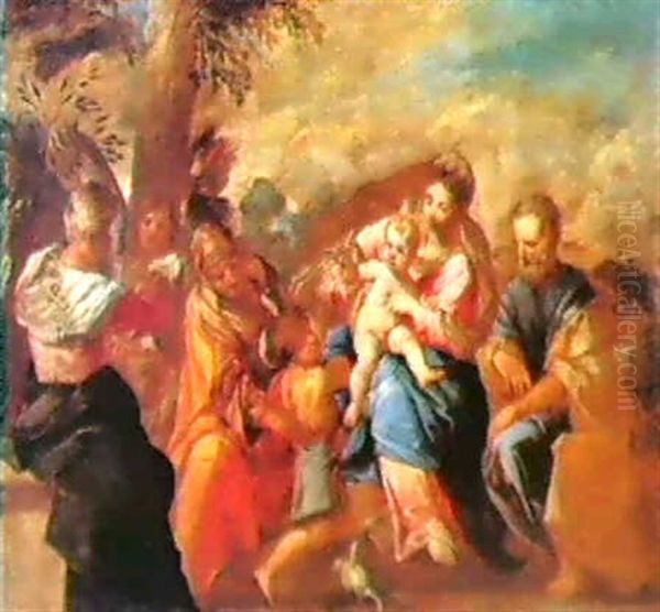 La Sacra Famiglia S. Giovannino E Altre Figure - view 1