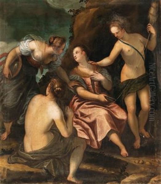 Teti Trying To Stop The Death Of Achilles - view 1