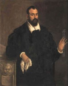 Portrait Of A Gentleman In A Black Fur-trimmed Coat