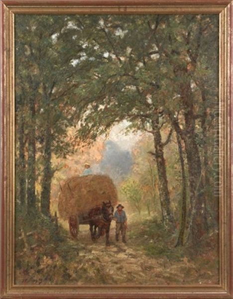 Landscape With Man And Cart - view 1