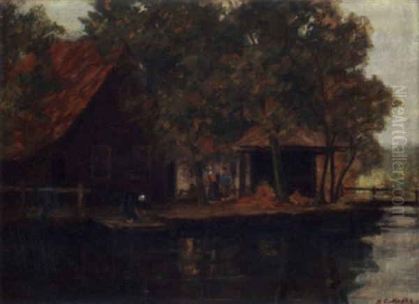 Dutch Home Along The Canal - view 1