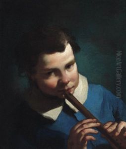 Giovane Sonatore Di Piffero: Ein Junger Flotenspieler by Domenico Maggiotto