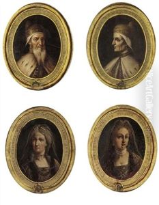 Portrait Of Doge Tommaso Mocenigo (+ 3 Others; Set Of 4) by Francesco Maggiotto