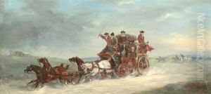 A Pair Of Coaching Scenes by John Charles Maggs