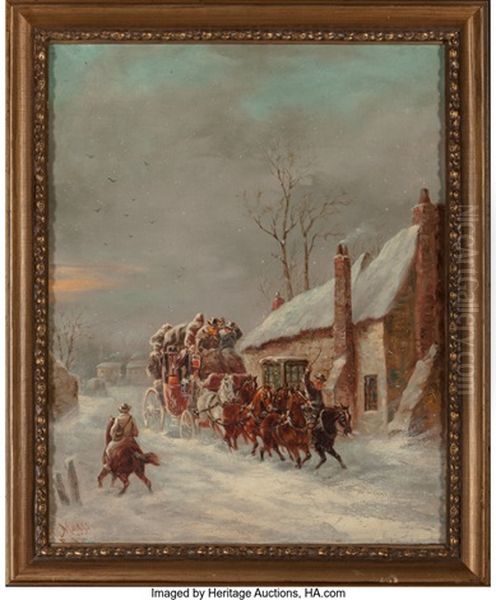 Stagecoach In Winter - view 1