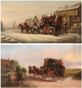 The Chester To Liverpool Coach by John Charles Maggs