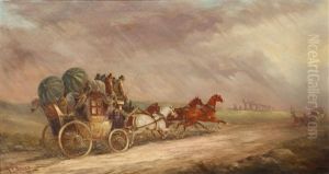 The Salisbury - London Mail Coach Passing Stonehenge