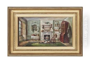 The Sportsman's Study And The Tavern (pair) by John Charles Maggs