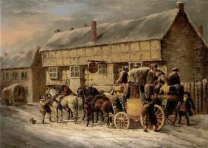 The Bristol To Bath Outside The George Inn
