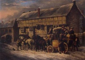 Outside The George Inn, Bath by John Charles Maggs