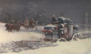 A Coach In A Snowdrift