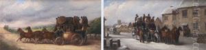 A Coaching Scene by John Charles Maggs
