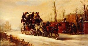 A Unicorn Coach On A Winter's Day