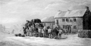 The Bath-taunton-exeter Stagecoach by John Charles Maggs