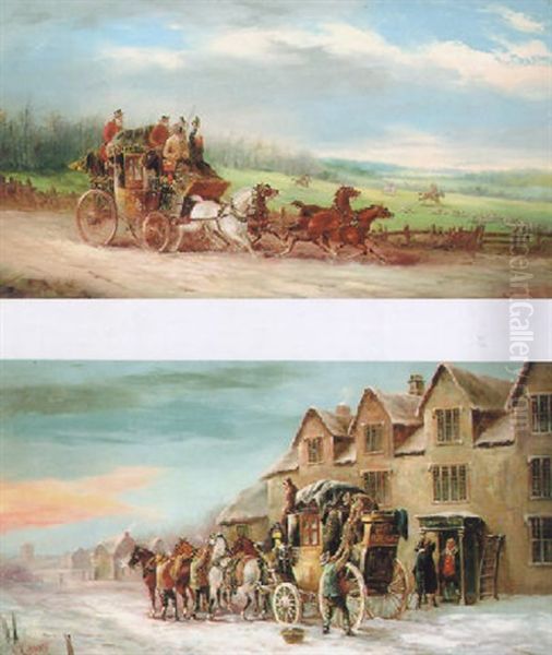 The Brighton London Mails Passing A Hunt - view 1