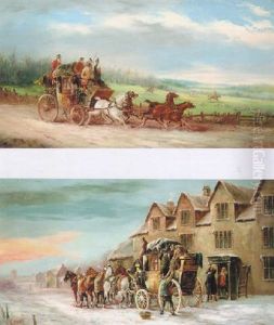 The Brighton London Mails Passing A Hunt by John Charles Maggs
