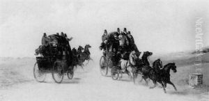 Passing Carriages by John Charles Maggs