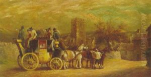 The Barnstaple To London Mail Coach by John Charles Maggs
