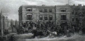 The Elephant And Castle, Brighton Road by John Charles Maggs