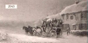 English Carriage In Snowscape English Carriage In Snowscape