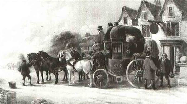 The Mail Coach On Route - view 1