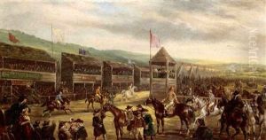 "a Country Racecourse In The 18th Century - Starting" by John Charles Maggs